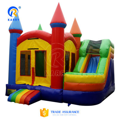CE Blower and Repair Accessories Popular Colorful Inflatable Bounce House with Slide