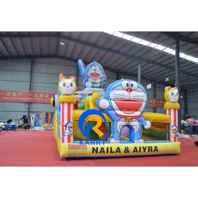 Unisex Children's Play Inflatable Bouncy Castle Ground Slide for Outdoor Fun