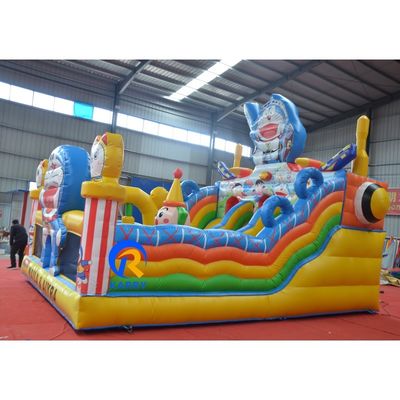 Unisex Children's Play Inflatable Bouncy Castle Ground Slide for Outdoor Fun