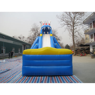 Digital printing Custom Commercial PVC Tarpaulin air jumping water slide for kids n adults