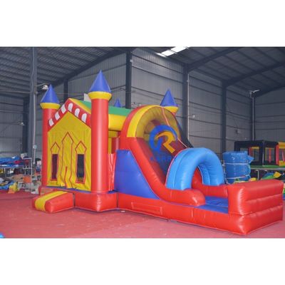 Marvel Comics Bouncy Jumping Castles Karry Palm Tree Blue Slide Trampoline with Slide