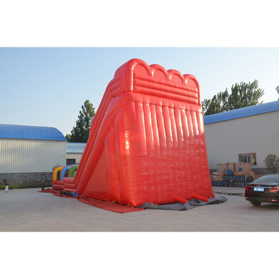 Summer Must-Have Multi Color Inflatable Water Slide with Pool and Zip Line OEM Acceptable
