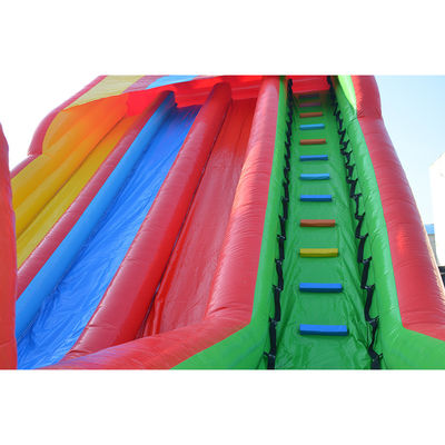 Summer Must-Have Multi Color Inflatable Water Slide with Pool and Zip Line OEM Acceptable