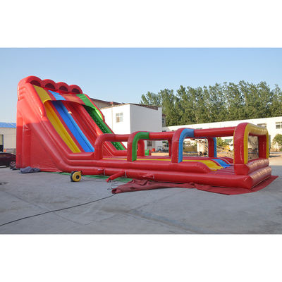 Summer Must-Have Multi Color Inflatable Water Slide with Pool and Zip Line OEM Acceptable