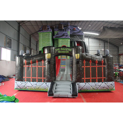 Large Inflatable Slide Spooky Mansion Design for Haunted House Party or Home from Top