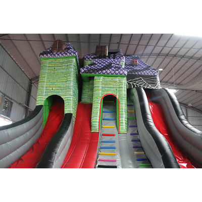 Large Inflatable Slide Spooky Mansion Design for Haunted House Party or Home from Top