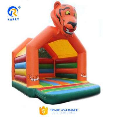 Customized Color Castle Slide Combo Bouncy House Inflatable Tiger Castle