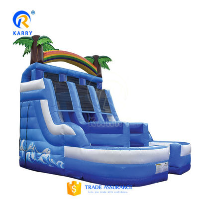 Commercial Inflatable Tropical Water Slide with Pool The Ultimate Fun Experience