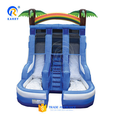 Commercial Inflatable Tropical Water Slide with Pool The Ultimate Fun Experience