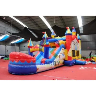 Kids Outdoor Playground Commercial Red Race Car Inflatable Bounce House with Slide