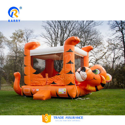 PORTABLE Naughty Tiger Bounce House Inflatable Jumping Castle with Water Pool Slide