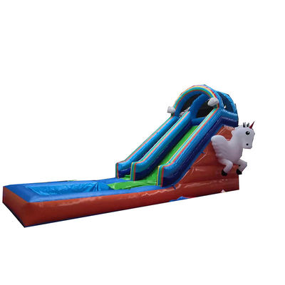 Indoor Children's Water Pool Slide with CE Standard Air Blower and Unicorn Excitement