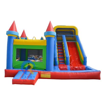 Optional Sizes Bouncy Castle with Slide and Pool Inflatable Bouncing Castles