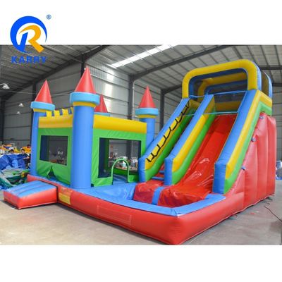 Customizable Inflatable Castle Slide Combo PVC Large Commercial Bounce House Slide