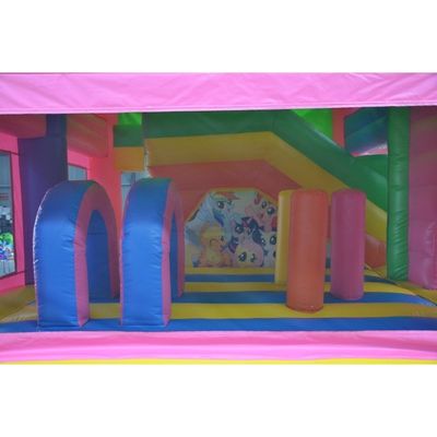 Kids' Favorite Inflatable Bouncer Slide Combo with Blower and Unicorn Theme
