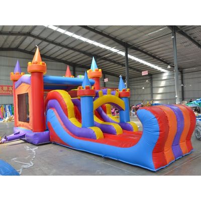 Inflatable Jumping Slide Bouncy Castle with Wave Slide Age Range 14 Years up