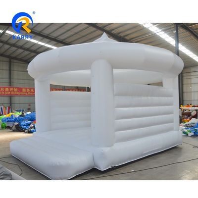 Portable White Inflatable Jumping Castle for Wedding Party Rental EN71/CE Certified