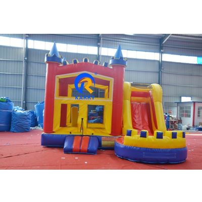 Crossover Commercial Colorful Bounce House with Slide and Accessories CE Blower Repair