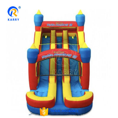 EN71 Certificate Double-lane Inflatable Water Slides Combo for Outdoor Kids Playground