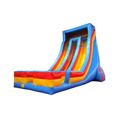 Max Capacity 100-500kg Commercial Inflatable Water Slide with Swimming Pool and Dual Lane