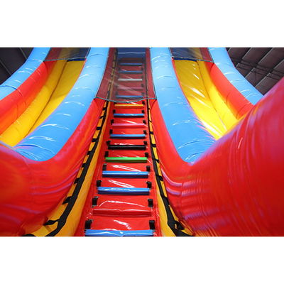 Max Capacity 100-500kg Commercial Inflatable Water Slide with Swimming Pool and Dual Lane