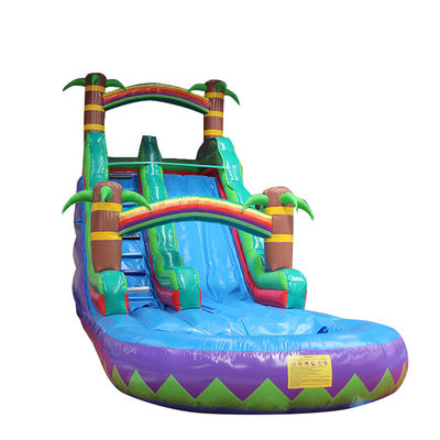 Customized Backyard Inflatable Water Slide and Trampoline for Kids Swimming Adventure