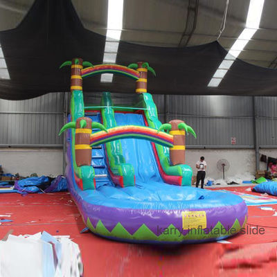 Customized Backyard Inflatable Water Slide and Trampoline for Kids Swimming Adventure