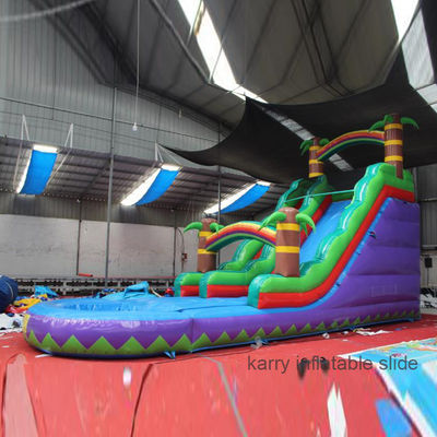 Customized Backyard Inflatable Water Slide and Trampoline for Kids Swimming Adventure