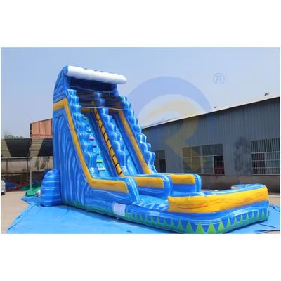 Commercial Space-Shuttle Theme Double Sided Water Slide Inflatable Excitement
