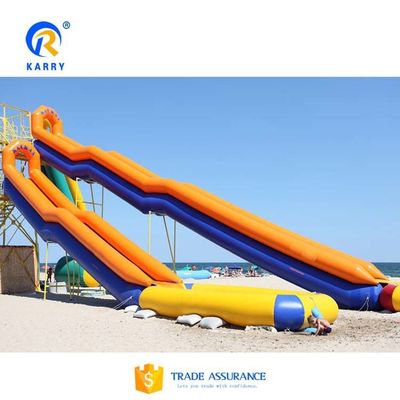 0.55mm PVC Tarpaulin Thread Accessories Included Large Inflatable Yacht Slide with Pool