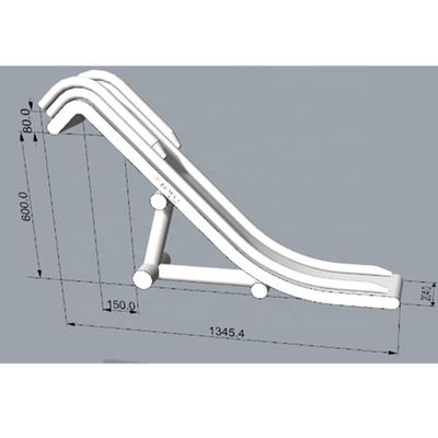 0.55mm PVC Tarpaulin Thread Accessories Included Large Inflatable Yacht Slide with Pool