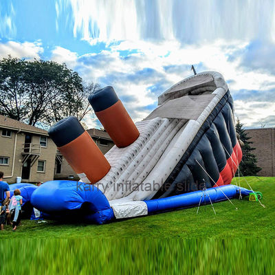Outdoor Playground Unisex Deluxe Titanic Inflatable Bouncy Slide Large Inflatable Slide
