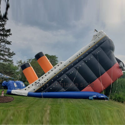 Outdoor Playground Unisex Deluxe Titanic Inflatable Bouncy Slide Large Inflatable Slide