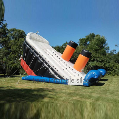 Outdoor Playground Unisex Deluxe Titanic Inflatable Bouncy Slide Large Inflatable Slide