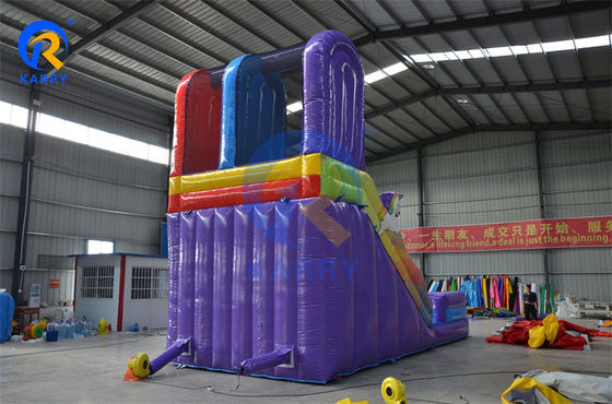 Large Inflatable Bounce House with Slide Summer Hot Twin Falls Inflatable Water Slide
