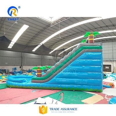 Palm Tree Themed Inflatable Water Slide Pool with PVC Material Shipping Way Sea/Air