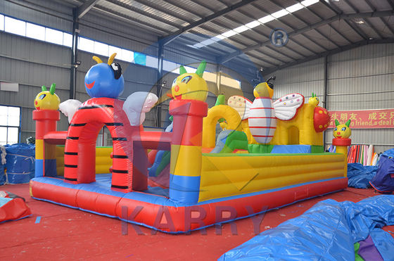 EN71/CE Certified Large Jumping Castle Insect Paradise Bounce House for Play Park