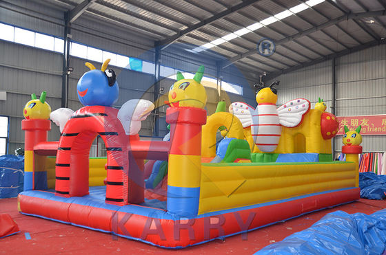 EN71/CE Certified Large Jumping Castle Insect Paradise Bounce House for Play Park