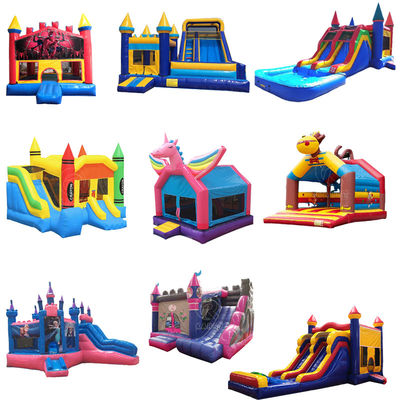 Design Inflatable Bouncer Combo with Two Water Slides and Pool Shipping by Sea/Air