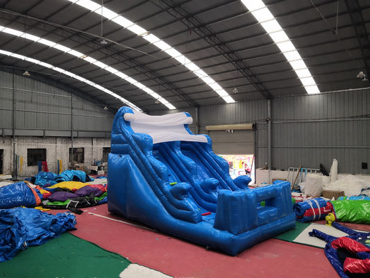 Commercial Inflatable Wet Slides with Pool and Air Blower Kid-Friendly Bouncer Castle