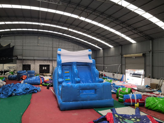 Commercial Inflatable Wet Slides with Pool and Air Blower Kid-Friendly Bouncer Castle