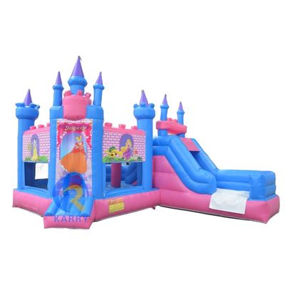 Jumping Inflatable Combo Jumper Castle Cartoon Fairy Princess Bounce House with Slide