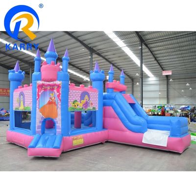 Jumping Inflatable Combo Jumper Castle Cartoon Fairy Princess Bounce House with Slide