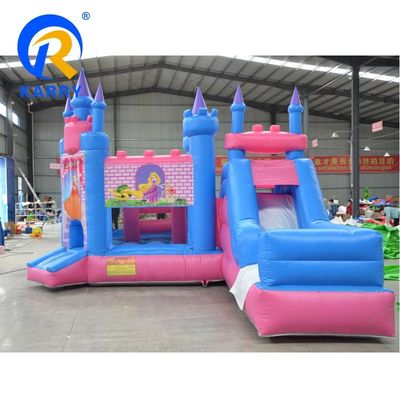 Jumping Inflatable Combo Jumper Castle Cartoon Fairy Princess Bounce House with Slide