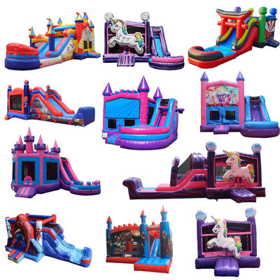 EN71/EN14960/CE Certified Inflatable Kid Water Slide Play Center for Outdoor