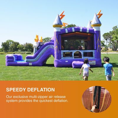 Thunder Water Slide and Purple Bounce House Repair Kits Included for Easy Maintenance