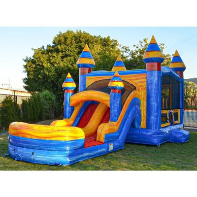 Commercial Grade Inflatable Jumpy Bounce with Two Slides Wet Dry Blower Included Unisex