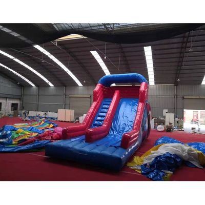 Plato PVC Tarpaulin Material Features Large Spiderman Inflatable Bouncer Dry Slide