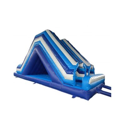 Indoor  Water Inflatable Slide with Large Double Lane and Wet Combo Pool