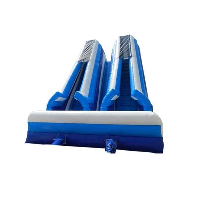 Indoor  Water Inflatable Slide with Large Double Lane and Wet Combo Pool